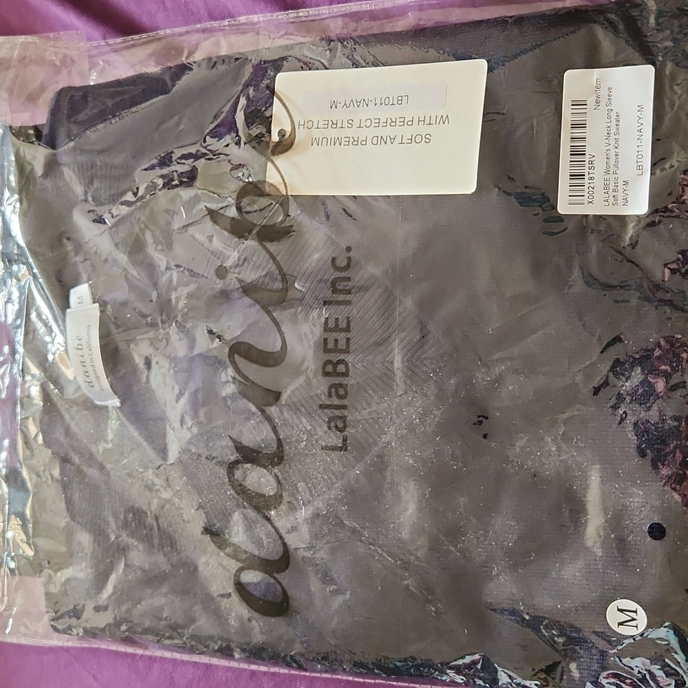 Ladies V Neck pullover Sweater